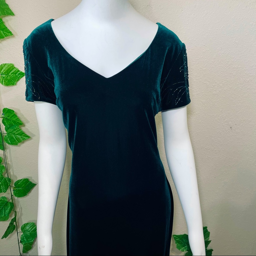 Reggio Vintage 1990’s Velvet Emerald Fairy Dress